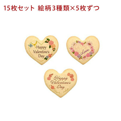 プリント クッキー メッセージ クッキー バレンタイン Valentine 個包装 箱入り お礼 ギフト ショークッキー フォチェッタ focetta