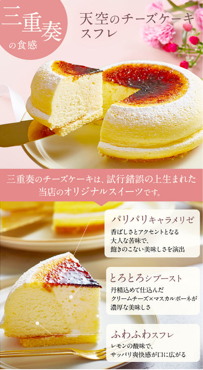 【 母の日 ギフト 】 天空のチーズケーキ スフレ 利休 食べ比べ セット スイーツ 2024 ギフト プレーン 天空の抹茶 ふわふわ 濃厚 シブースト ふわとろ フロマージュ バースデー ギフト プレゼント 贈り物